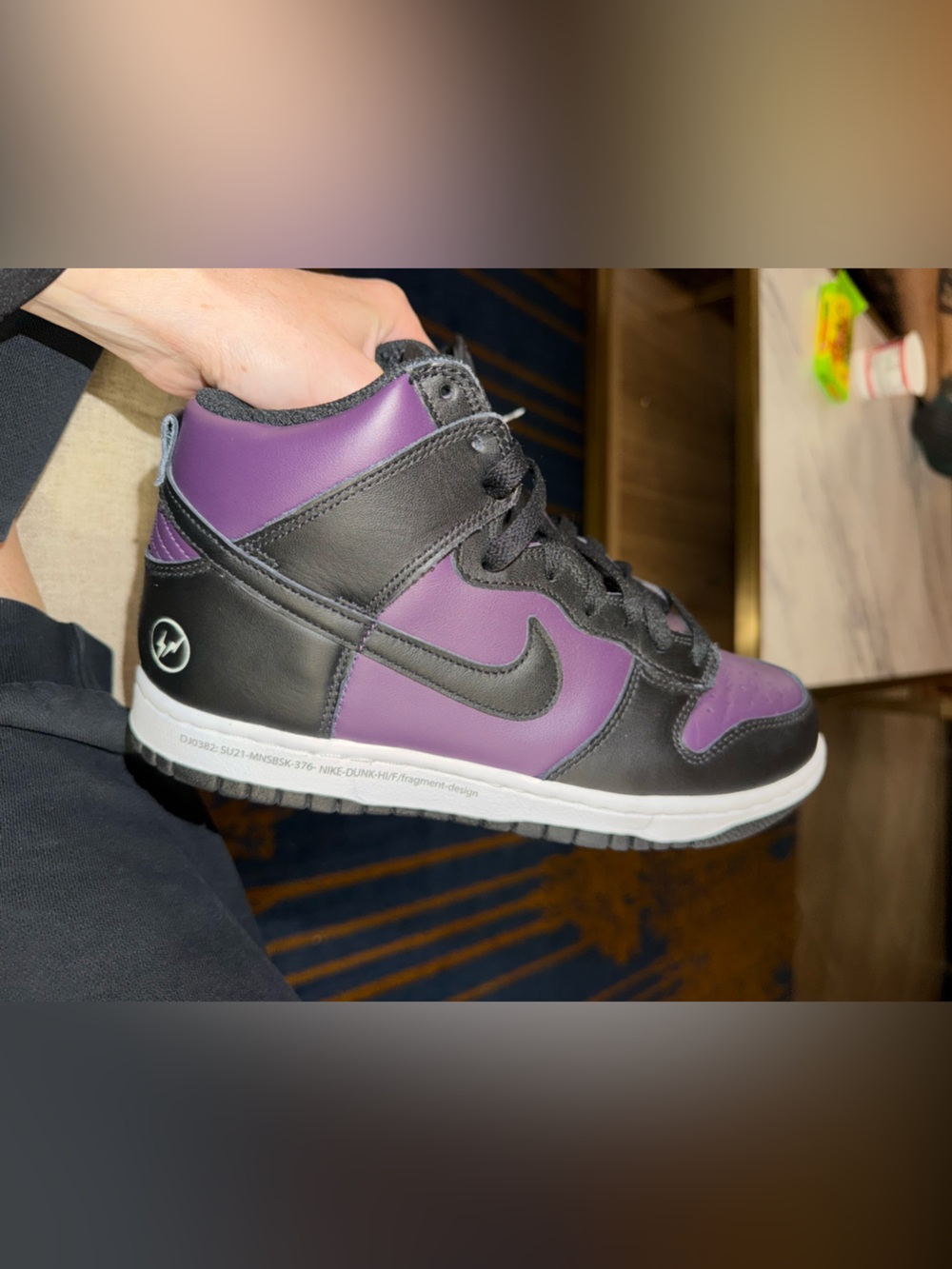 Fragment Design x Nike Dunk High 'Beijing 9m, 10.5 w
